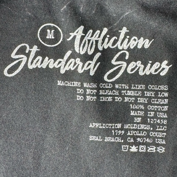 Affliction Standard Series Women’s Short Sleeve T-Shirt -Size: Medium-NWT - Picture 10 of 10